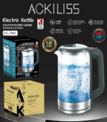 2.5L Transparent Glass Electric Heating Automatic Multi-Function Water Kettle with Overheating Protection - Image 4