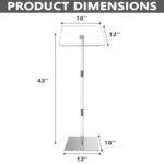 Acrylic Transparent Small Podium. Convenient for Temporary Meeting Speech at Church, Classrooms and Conference rooms - Image 3